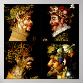 Seasonerna av Giuseppe Arcimboldo Poster