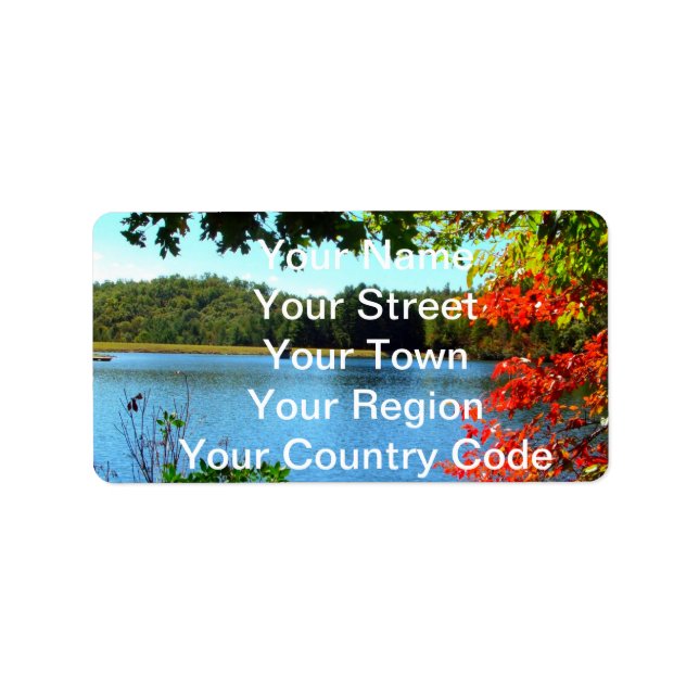 Seasonerna förändras naturligt adressetikett (Framsidan)