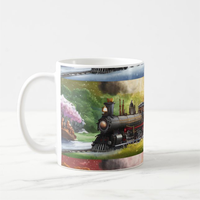 Seasonernas Tåg Kaffemugg (Vänster)