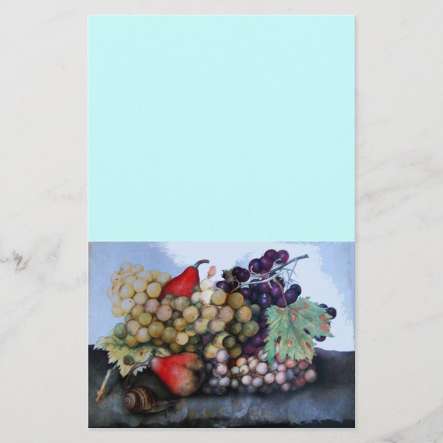 SEASONFRUKTER 1 - DRUVOR OCH PÄRON BREVPAPPER (Framsida)