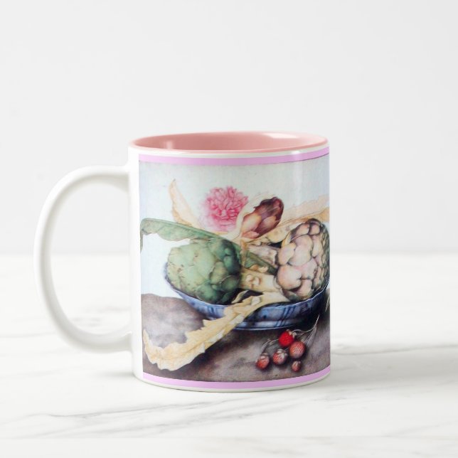 SEASONFRUKTER 4- KÖKER, RO & STRAWBERRIES Två-Tonad MUGG (Vänster)
