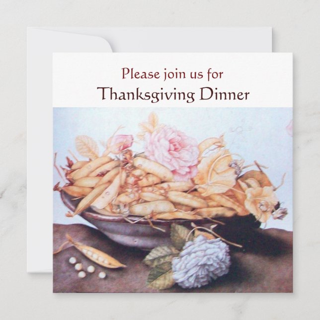 SEASONFRUKTER 6- BANER OCH RO Thanksgiving Inbjudningar (Framsida)