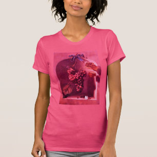 SEASONFRUKTER/HANGERADE DRUVOR OCH BUTTRYCKLIG Ros Tee