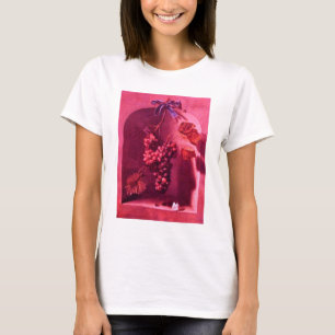 SEASONFRUKTER/HANGERADE DRUVOR OCH BUTTRYCKLIG Ros Tee Shirt