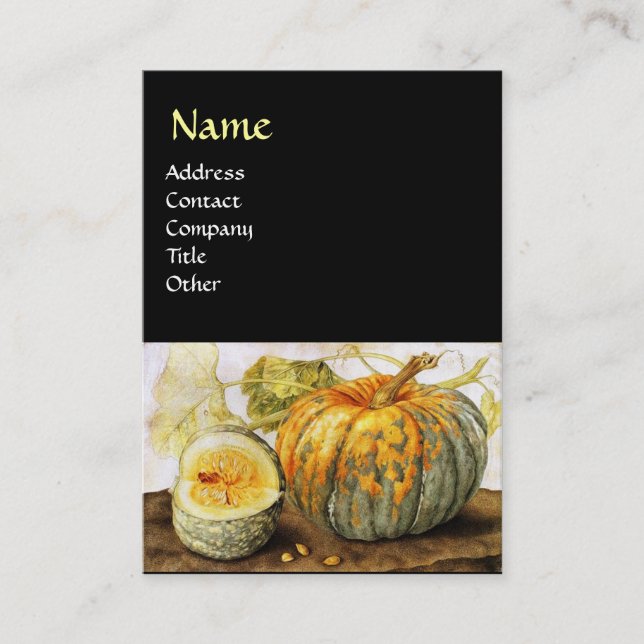 SEASONFRUKTER/PUMPKINER VISITKORT (Framsida)