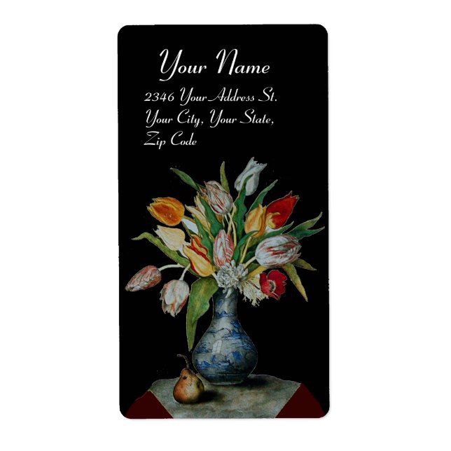 SEASONFRUKTER - TULIPS black Fraktsedel (Framsidan)