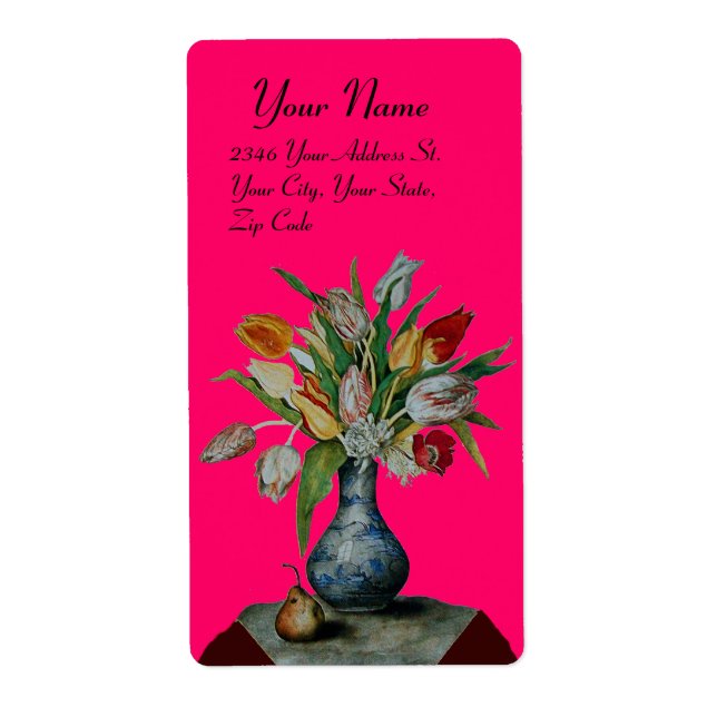 SEASONFRUKTER - TULIPS, fuchsia Fraktsedel (Framsidan)