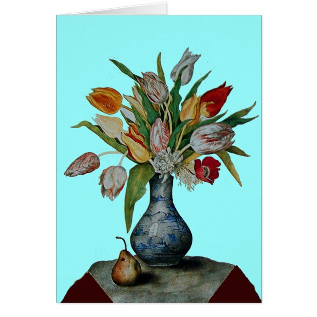 SEASONFRUKTER - TULIPS HÄLSNINGSKORT (Framsidan)