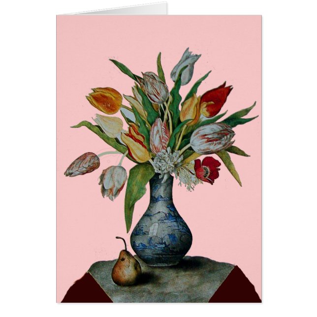 SEASONFRUKTER - TULIPS HÄLSNINGSKORT (Framsidan)