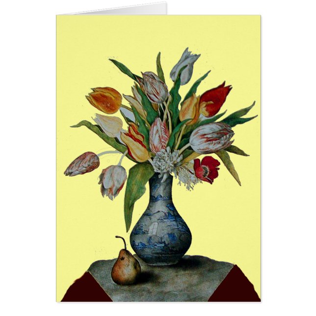 SEASONFRUKTER - TULIPS HÄLSNINGSKORT (Framsidan)