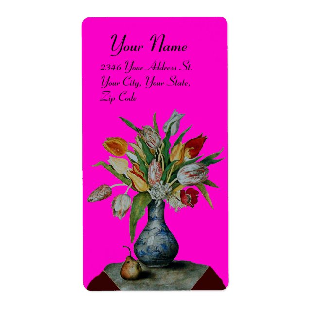 SEASONFRUKTER - TULIPS violet Fraktsedel (Framsidan)