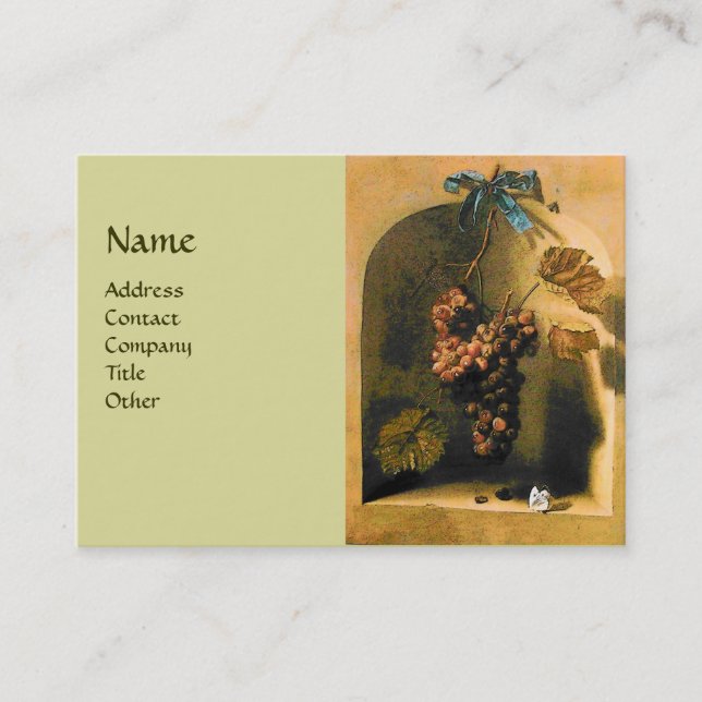 SEASONFRUKTER - VÄLSTÅND, grönt, brun gult Visitkort (Framsida)