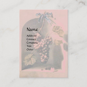 SEASONFRUKTER - VÄLSTÅND, rosa röd Visitkort