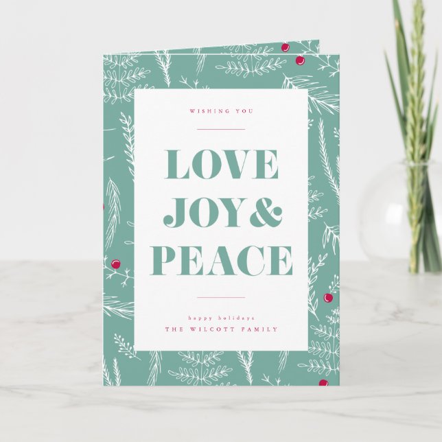 SEASONGREETINGARNA | Lägg till ditt fotokort Helgkort (Framsida)