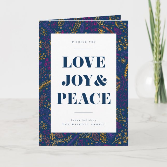 SEASONGREETINGARNA | Lägg till ditt fotokort Helgkort (Framsida)