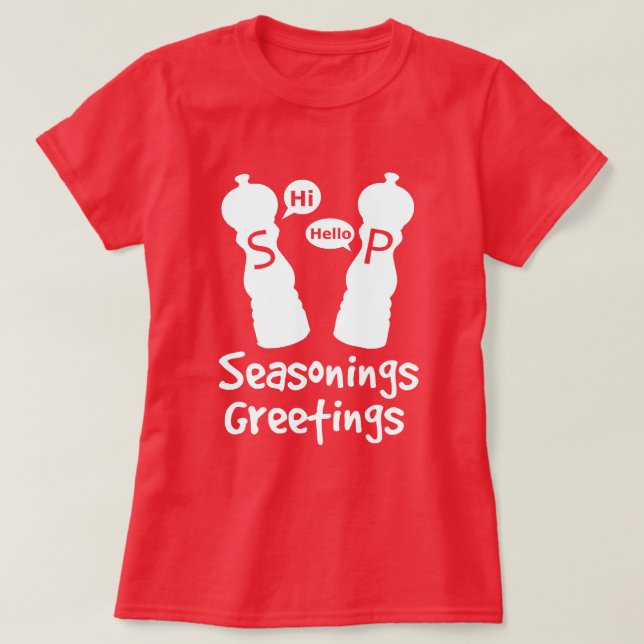 Seasonings Hälsning T Shirt (Design framsida)