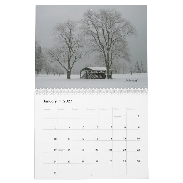 "Seasons" 4 Säsonger av skönhet Kalender (Jan 2027)