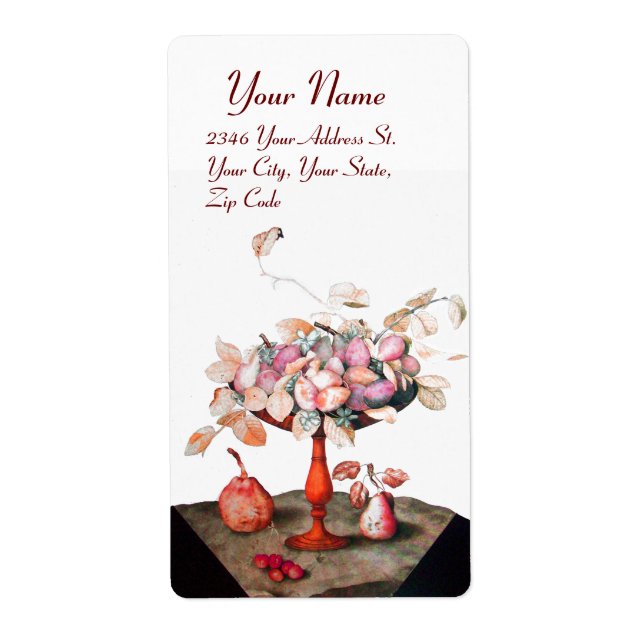 SEASON'S FRUITS,JASMINES,LÖV PRUNES Rosa White Fraktsedel (Framsidan)