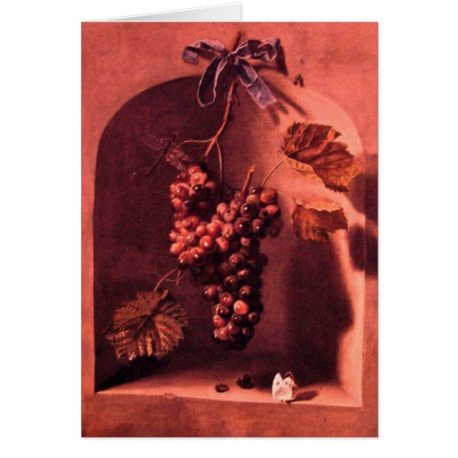 SEASON'S FRUITS - PROSPERITY antique rosa Red Brow Hälsningskort (Framsidan)