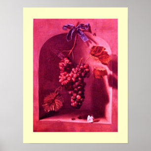 SEASON'S FRUITS - PROSPERITY rosa antique red kräm Poster