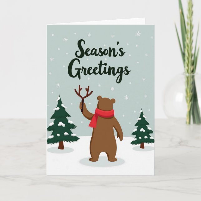 Seasons Greetings Card Kort (Framsida)