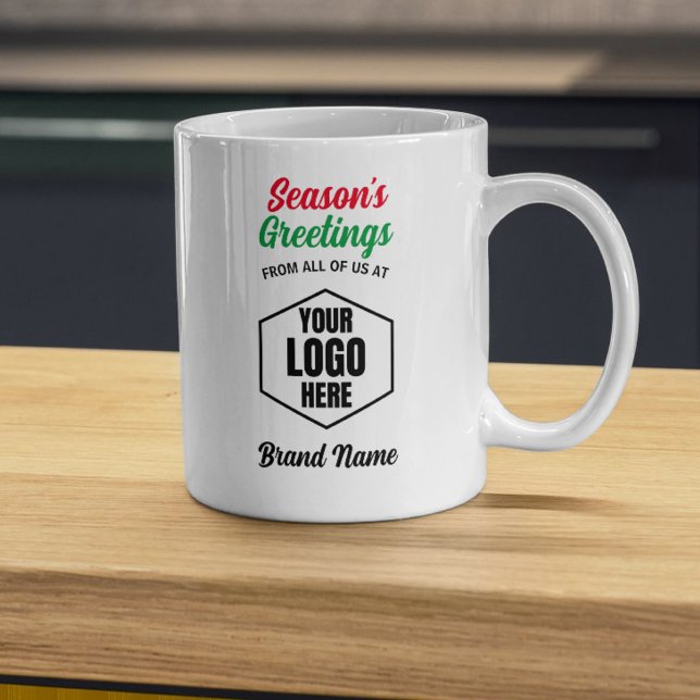 Season's Greetings Company Logotyp jul Gift Kaffemugg (Skapare uppladdad)