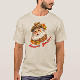Season's Greetings - Fall Santa T Shirt