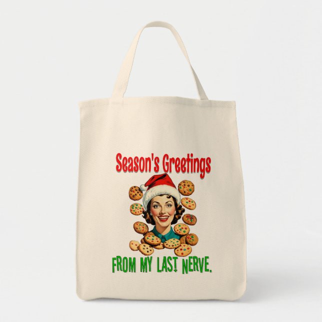 Season's Greetings From My Last Nerve Tygkasse (Framsidan)