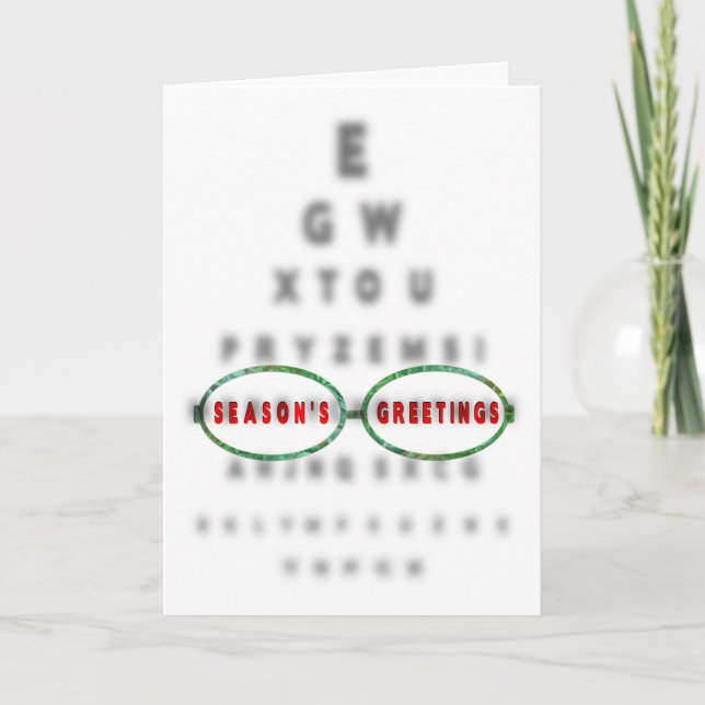 SEASONS GREETINGS (Jul)Optometrikers Office Helgkort (Framsida)