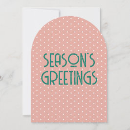 Season's Greetings Polka Dot  Julkort