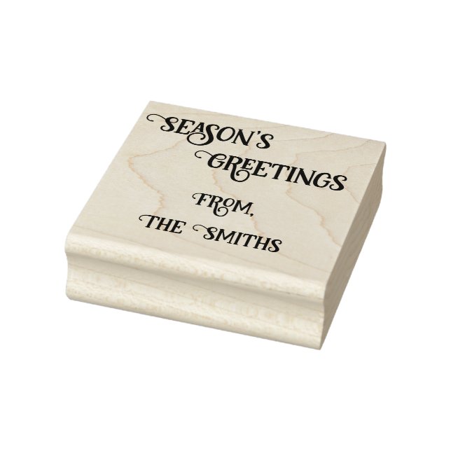Season's Greetings Rubber Stamp Stämpel (Stämpel)