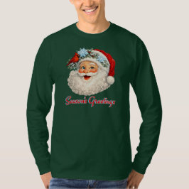 Season's Greetings - Winter Santa T Shirt