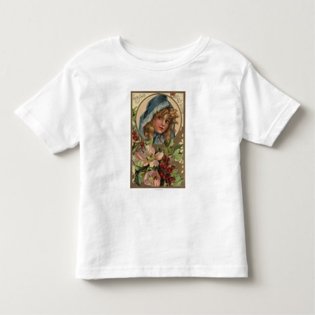 Seasons GreetingsGirl i en Huva T-shirt (Framsida)