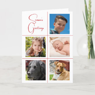 Season's Hälsning 5 Photo Helgkort
