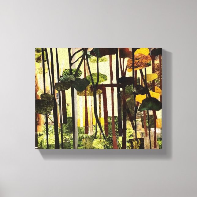 Seasons II. Papper skärning av Therese Kramer Canvastryck (Framsida)