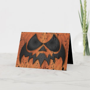 Seasons Screamings Halloween Pumpkin Kort