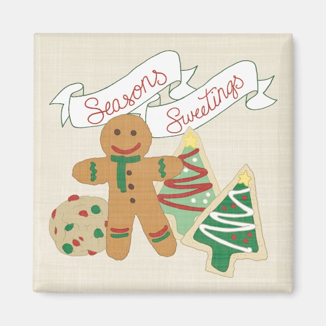 Seasons Sweetings | Cookies för bakverk Magnet (Framsidan)