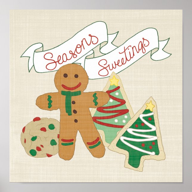 Seasons Sweetings | Cookies för bakverk Poster (Framsidan)
