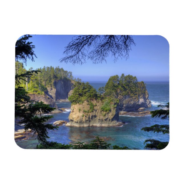Seastacks, Makah Nation Tribal Lands, Cape Magnet (Horisontell)