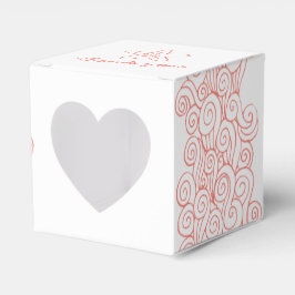 Seastar swirrrals vita bröllopsruta presentaskar