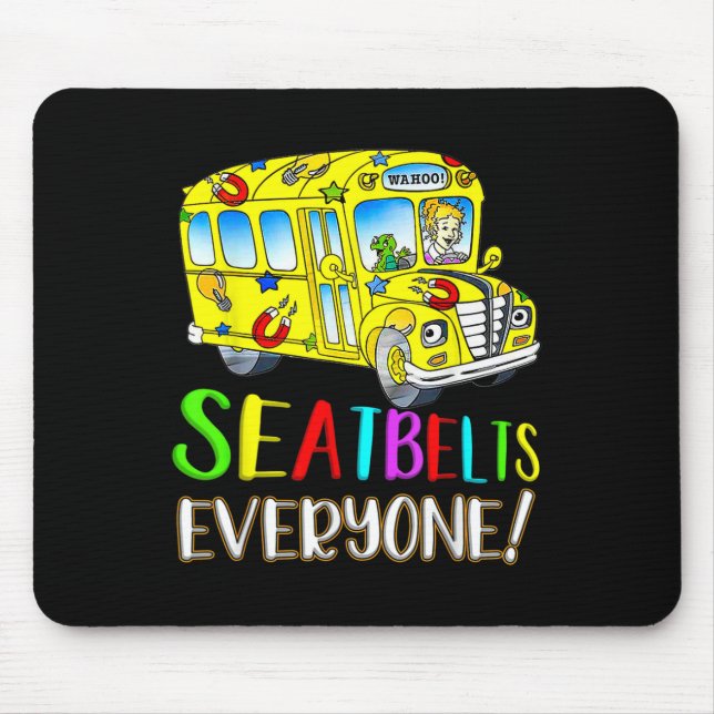 Seatbelts Everyone Fun Magic School Bus Driver Job Musmatta (Framsidan)