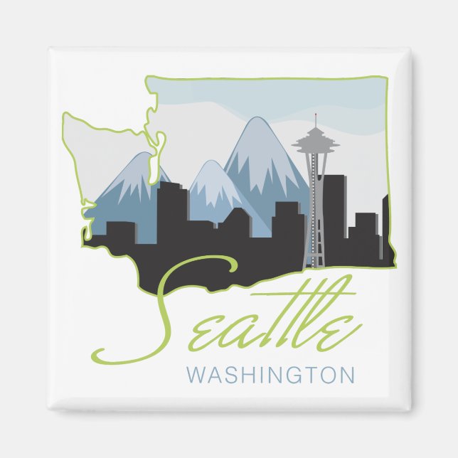 Seatle Washington Magnet (Framsidan)