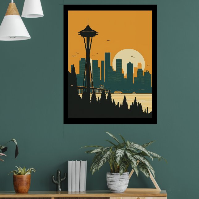 SEATTLE #1 POSTER (Vardagsrum 1)