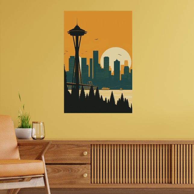 SEATTLE #1 POSTER (Vardagsrum 2)