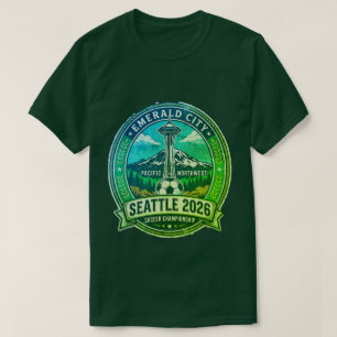 Seattle 2026 VM värdstad Vintage Fotboll T Shirt