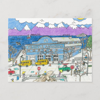 Seattle Aquarium Vykort