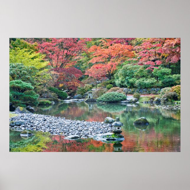 Seattle, Arboretum japanska trädgård Poster (Framsidan)