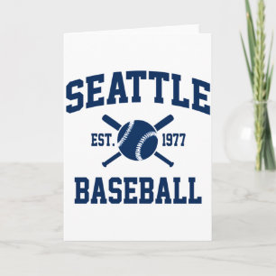 Seattle Baseboll Atletisk Vintage Sport Team Fan  Kort