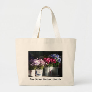 Seattle blommafoto jumbo tygkasse
