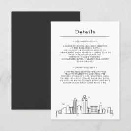 Seattle Bröllop | Gästuppgifter Inbjudningar